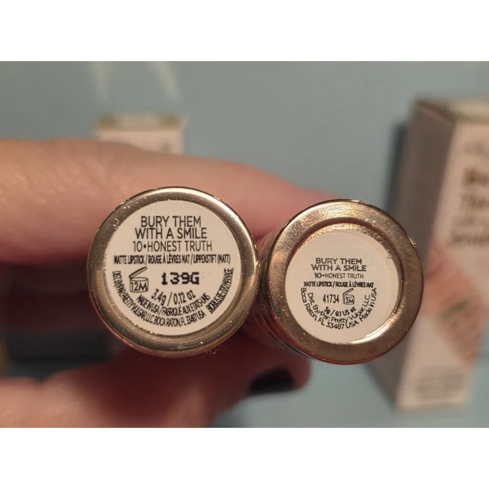 2 X Pretty Vulgar Bury Them With A Smile Matte Lipstick 10 Honest Truth NEW